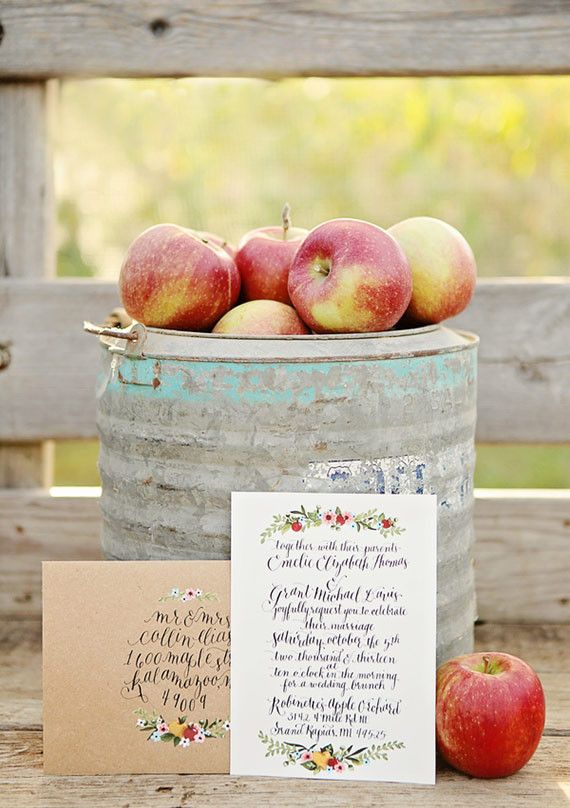 Яблочная стилистика свадьбы в деталях (5)
