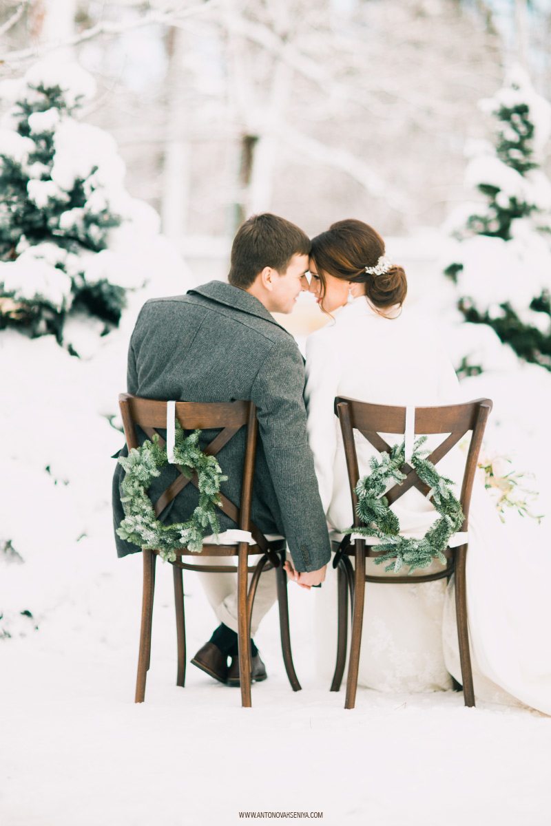 Зимняя элегантность: свадьба Николая и Оксаны