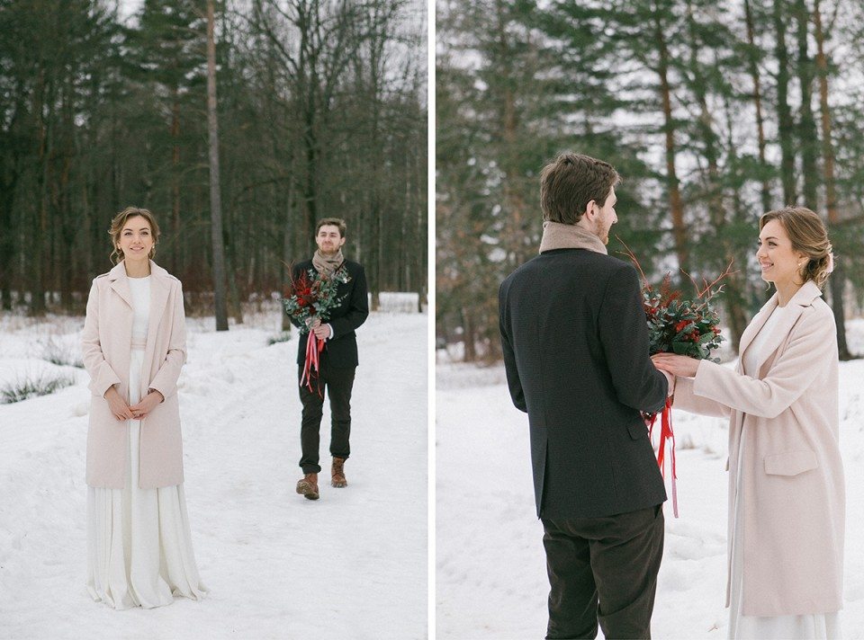 Домик в снежном лесу: свадьба Юрия и Анастасии