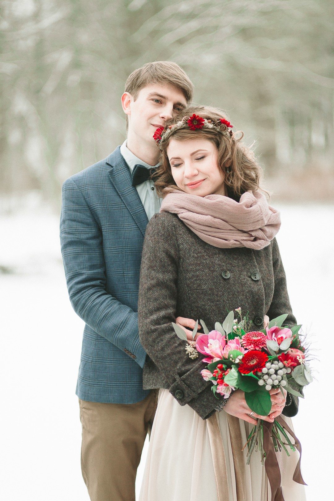 Зимний уют: свадьба Маши и Саши