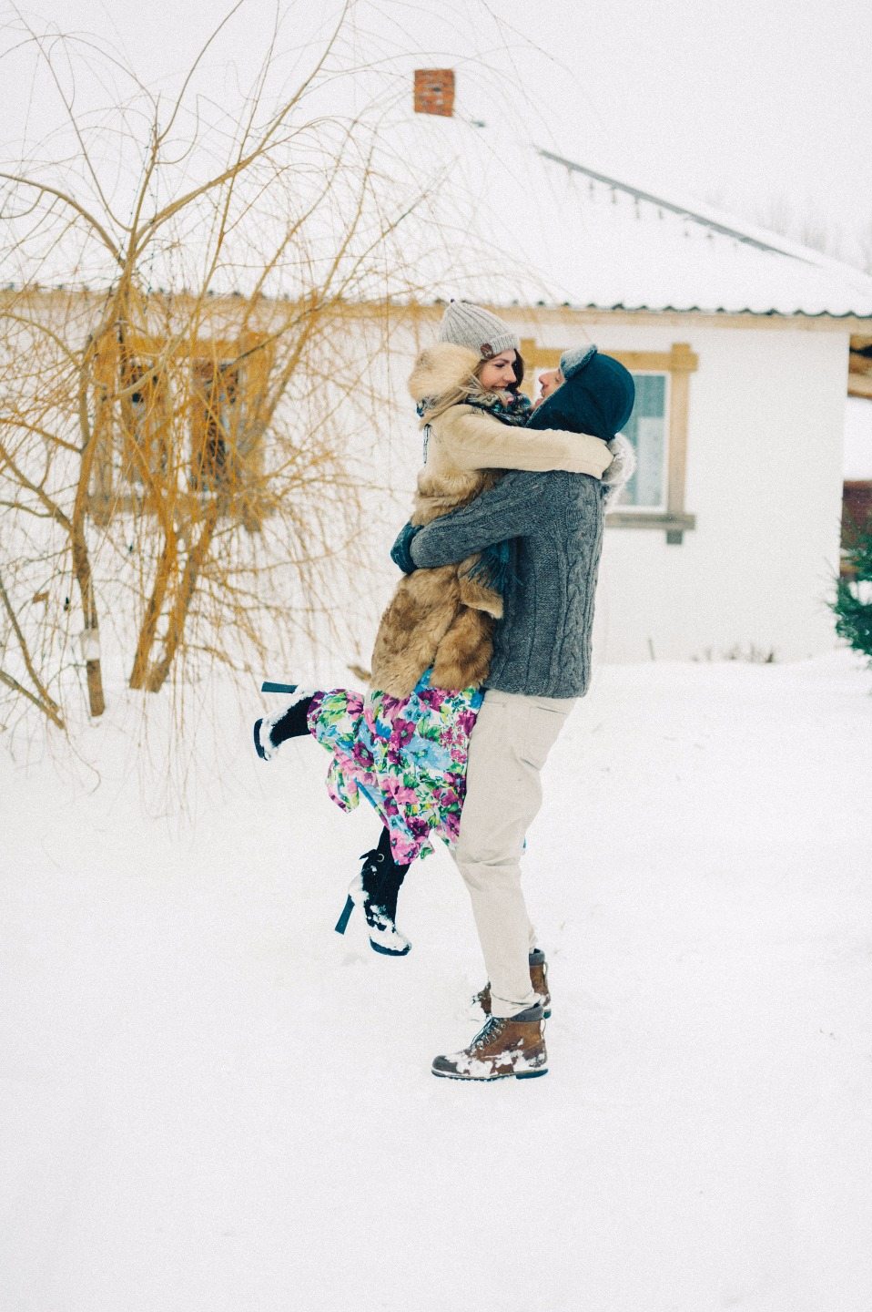 Зима в деревне: love-story Вео и Кати