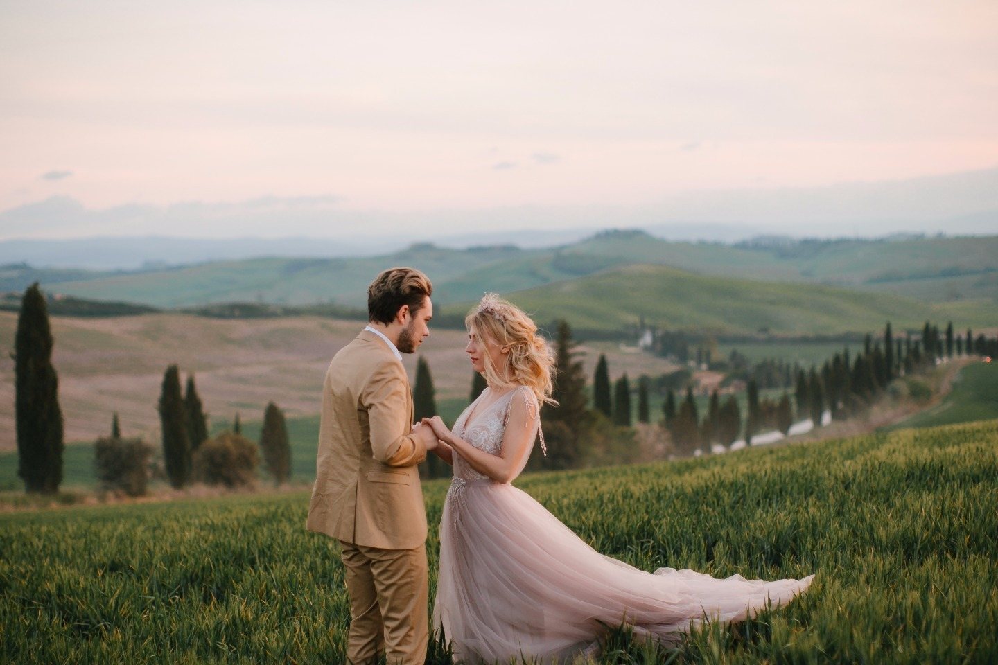 Природно-романтичная love-story на полях Тосканы