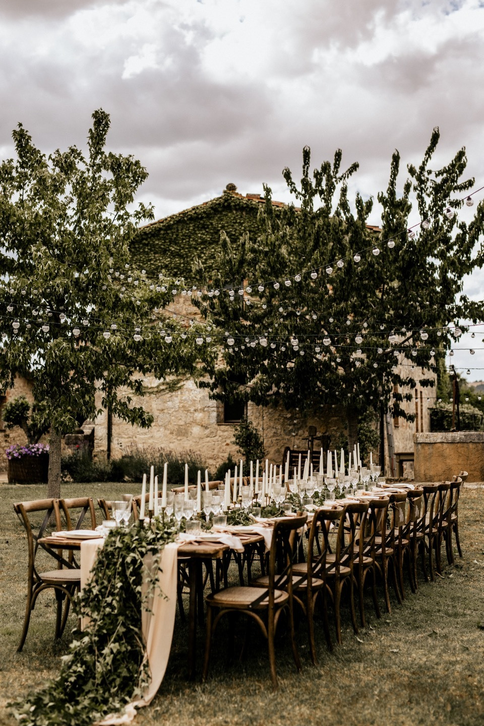 Камерная свадьба в Тоскане под открытым небом