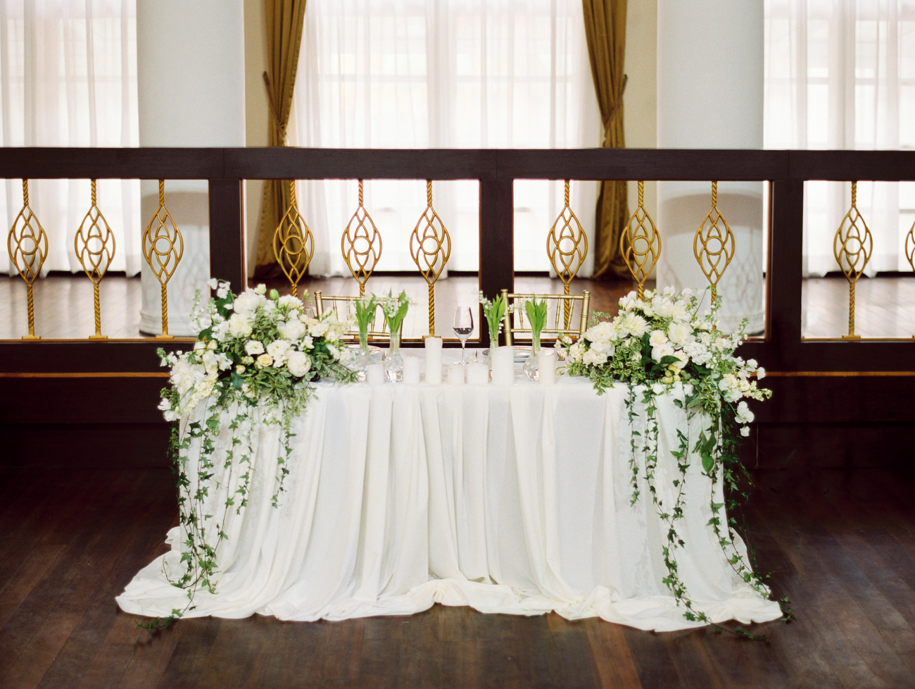 Свадебное украшение столов