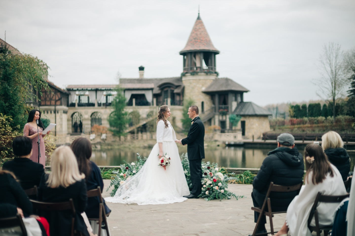 Элегантная осенняя свадьба во французском ресторане - Weddywood