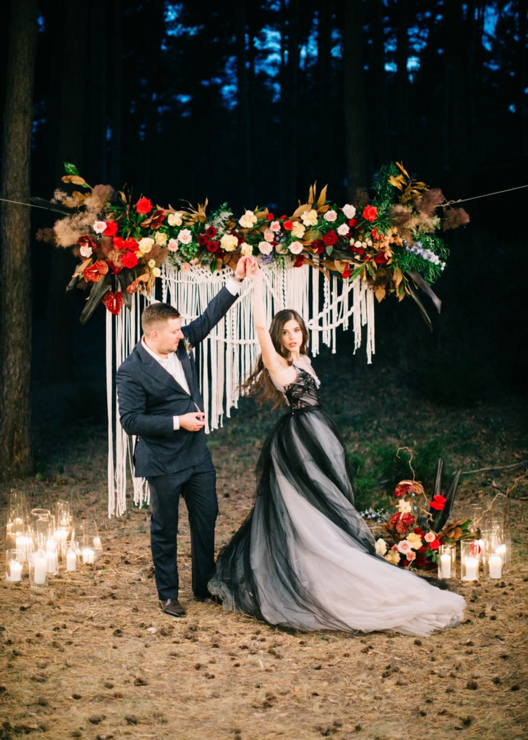 Gray Inspiration: атмосферная свадьба в лесу