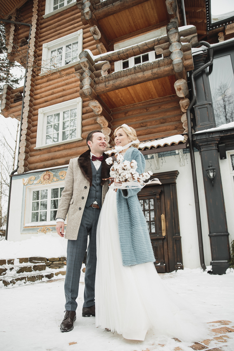 A la Russe: зимняя свадьба в русском стиле