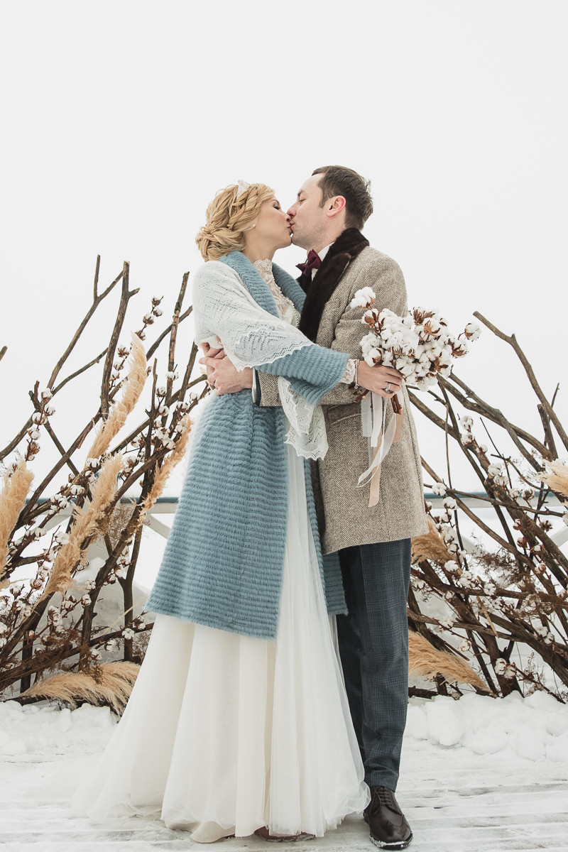 A la Russe: зимняя свадьба в русском стиле