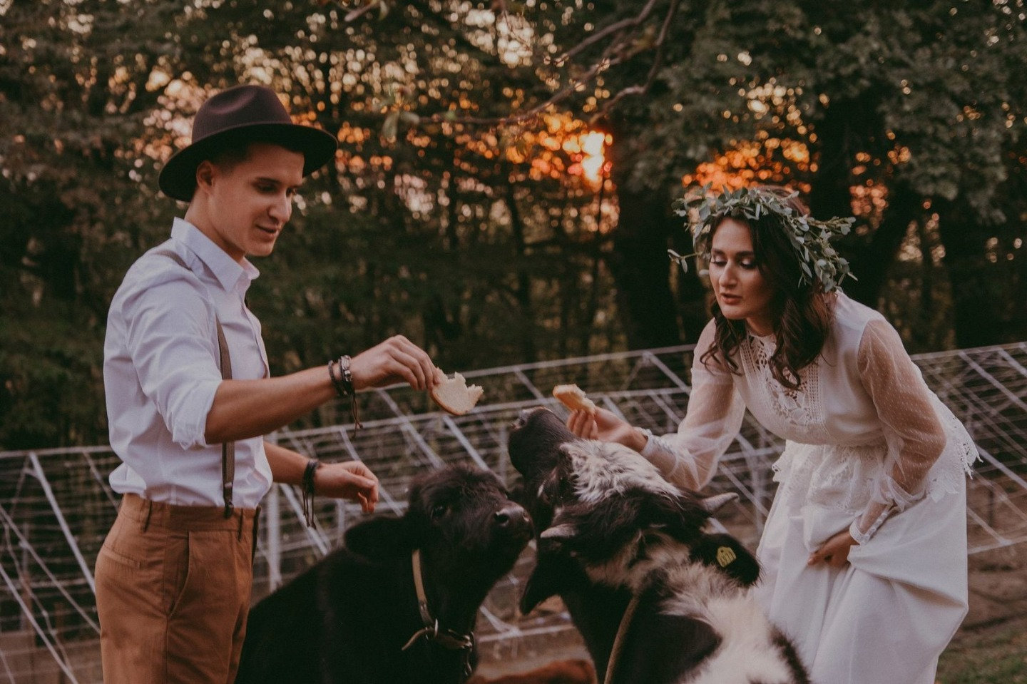 Атмосферная свадьба на ферме в стиле «бохо»