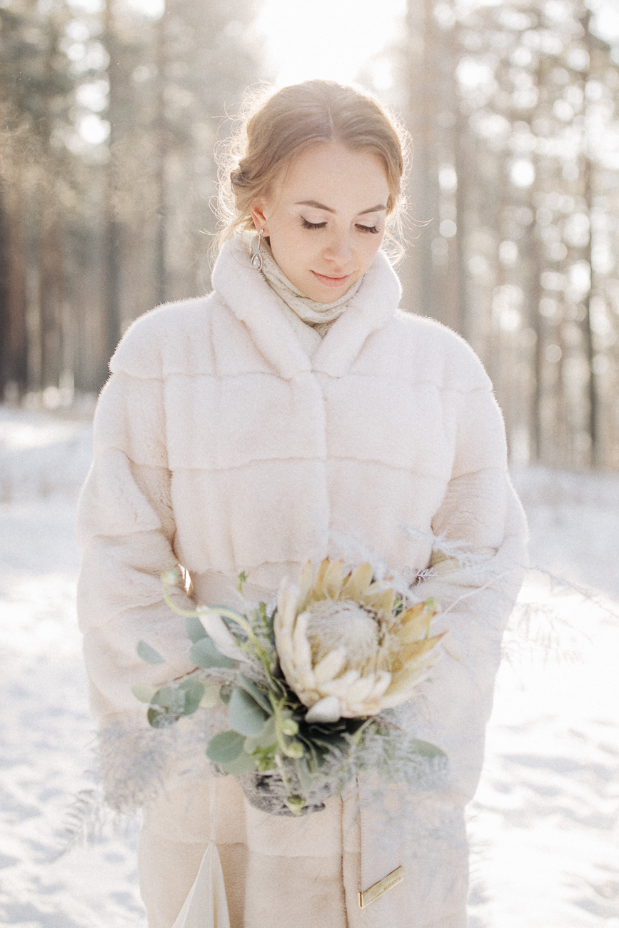 Зимняя элегантность: свадьба на Байкале