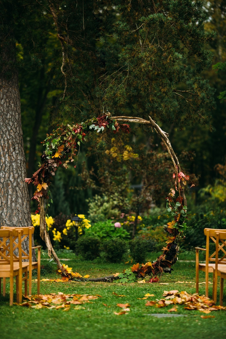 Богемная осень: яркая свадьба с согревающей атмосферой