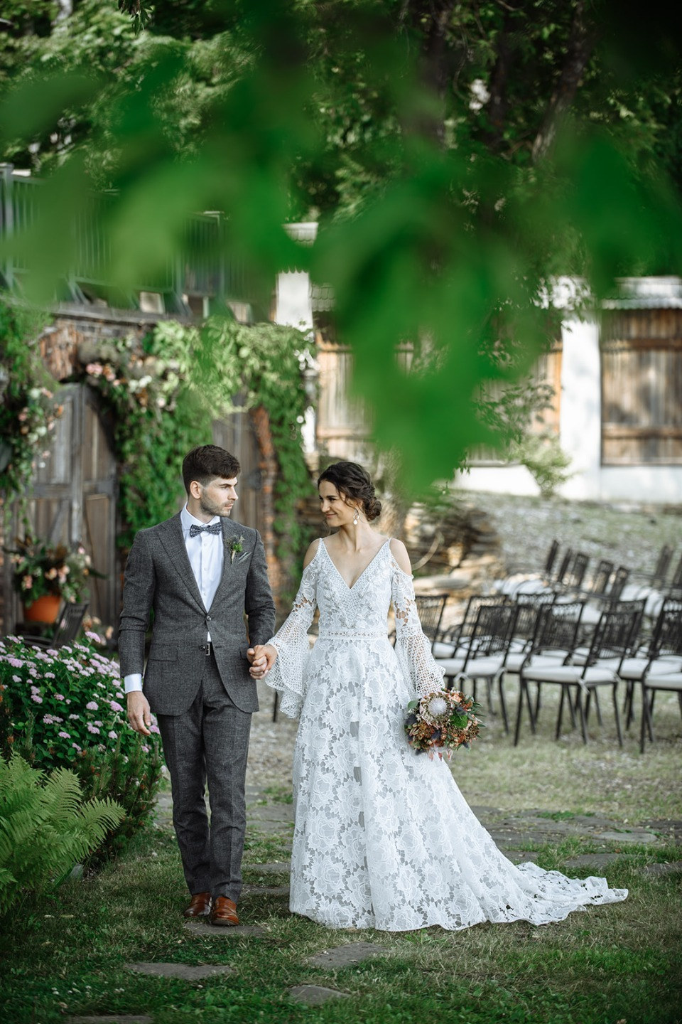 Свадьба в средиземноморском стиле в загородном отеле