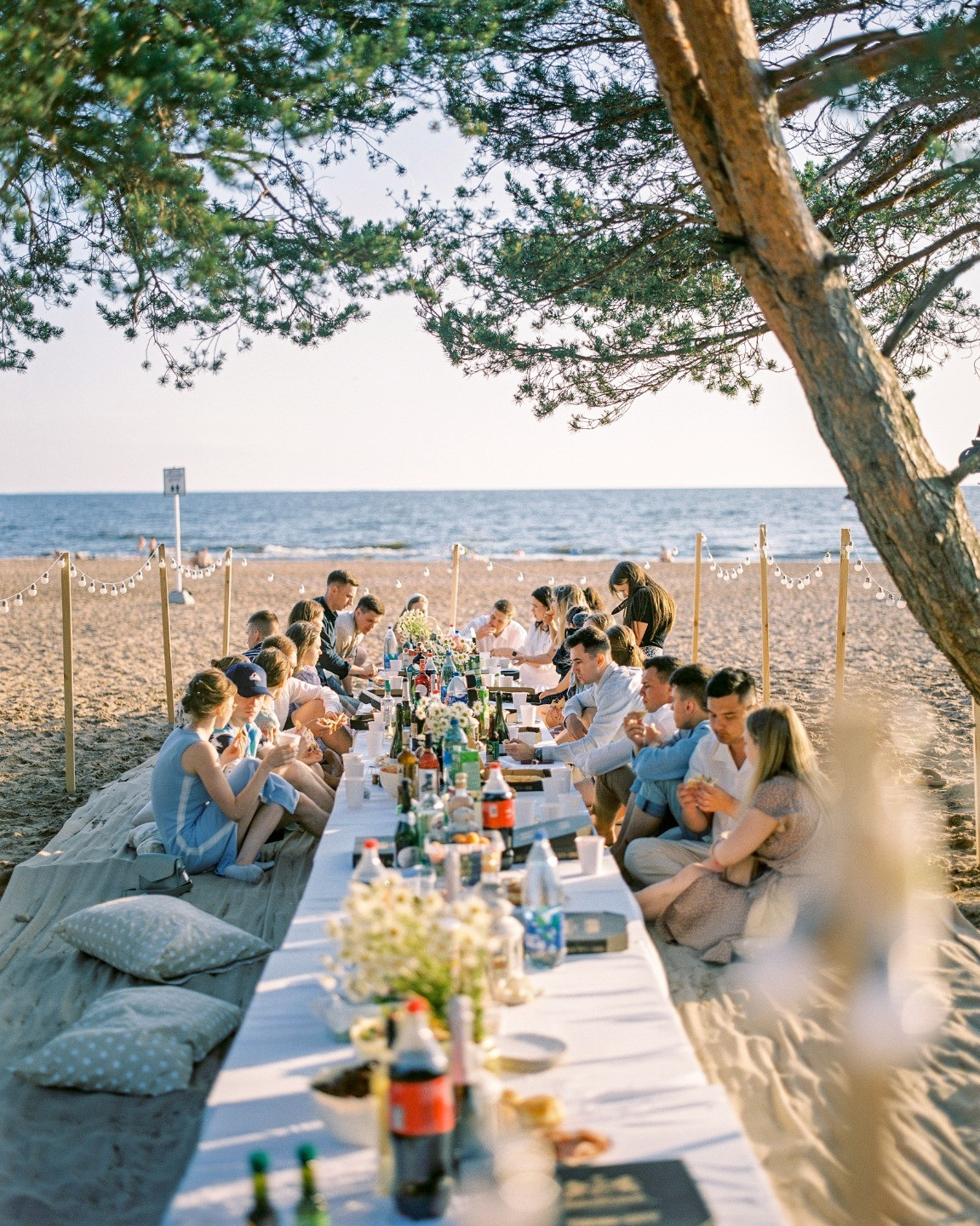 Beach picnic: уютная свадьба на пляже