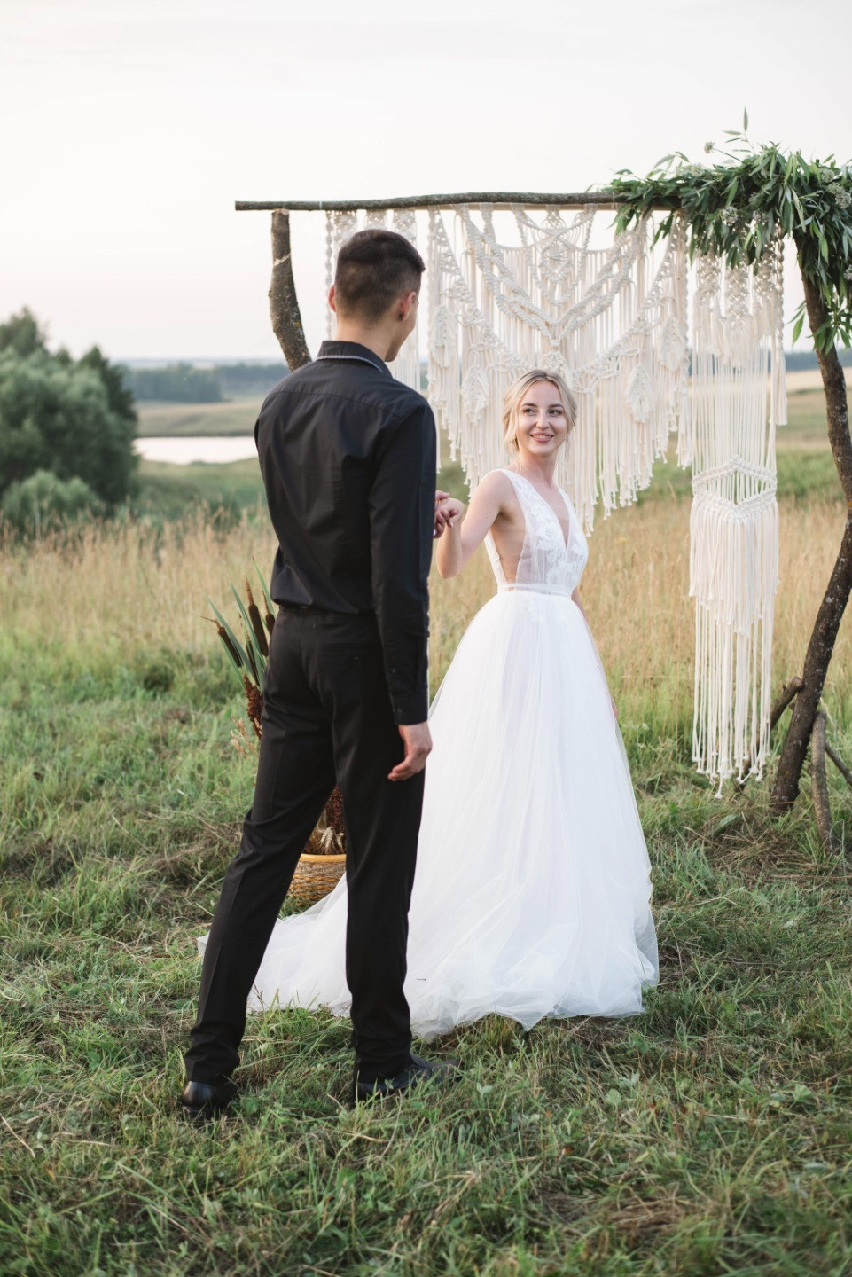 Ветер в поле: стилизованная фотосессия-свадьба в стиле бохо