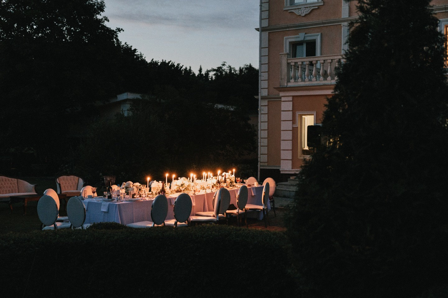 Италия в Петербурге: свадьба с обедом в саду